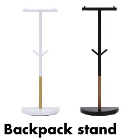 [半円で壁付可能] ランドセルラック Backpack stand(バックパックスタンド) 2色対応 ランドセル収納 ハンガーラック ポールハンガー ランドセルスタンド 収納ラック スリム スマート収納 スチール パイプ おしゃれ