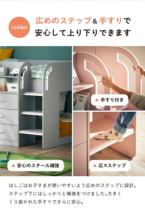 楽天市場】【7%OFFクーポン配布中!13日23:59】システムベッド ロフト 