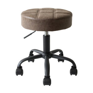 【ポイント9倍!今晩20時開始!】スツール 昇降スツール Efirica(エフィリカ) CH-K103 8色対応 丸 回転椅子 椅子 高さ調節 背もたれなし ラウンドスツール 丸椅子 PCチェア キャスター付き レザー