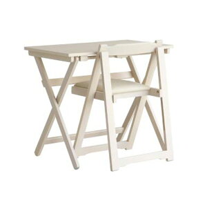 完成品 デスク&チェアセット 机椅子セット デスクチェア パソコンデスク 作業机 学習机 勉強机 作業台 ミシン台 折りたたみ おしゃれ シンプル コンパクト 北欧 木製 ホワイト ブラウン TS-3