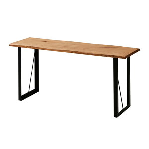 【オーク無垢材使用】ダイニングカウンターテーブル 幅150cm DWELLER(ドゥエラー) ダイニングテーブル リビングテーブル 食卓テーブル ミーティングテーブル 机 天然木 2人用 スチール脚 おし