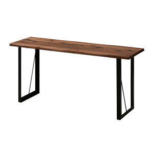 【ウォールナット無垢材使用】ダイニングカウンターテーブル 幅150cm DWELLER(ドゥエラー) ダイニングテーブル リビングテーブル 食卓テーブル ミーティングテーブル 机 天然木 2人用 スチール