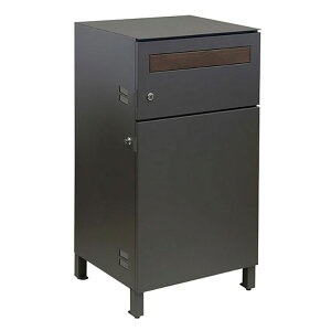 【ポイント9倍!今晩20時開始!】宅配ボックス ポスト 置き型 一戸建て用 デリバリーボックス スタンドポスト 郵便ポスト 郵便受け カギ付き 玄関 エントランス おしゃれ Gian(ジャン) 2色対