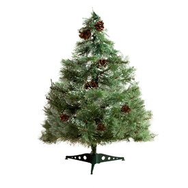 [ポイント5倍] クリスマスツリー H90cm LEDライト付き ヌードツリー Chalon(カロン) ミニツリー ツリー 単品 イルミネーション 飾り 卓上 電池式 単3 LED 麻 針金 もみの木 松ぼっくり おしゃれ シンプル 北欧 モダン クリスマス