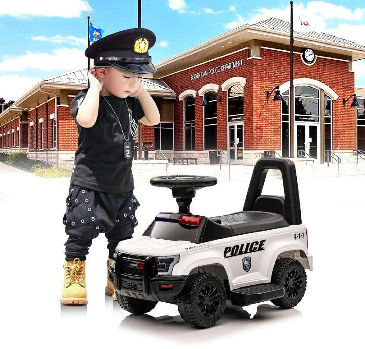 楽天市場】電動乗用玩具 乗用玩具 車 パトロールカー PATROL CAR 