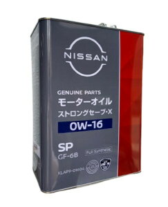 NISSAN(Y) KLAP9-01604 SP XgOZ[u X 0W-16 4L K\GWIC i