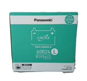 �y2026�N���f���zN-60B24L/CR Panasonic(�p�i�\�j�b�N) �J�[�o�b�e���[ CIRCLA(�T�[�N��) �W����/�[�d����ԗp L�[�q �����\�o�b�e���[ ������ ��e�� Battery