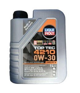 LIQUI MOLY (���L����) 21604 �g�b�v�e�b�N4210 0W30 1L �K�\�����E�f�B�[�[�����p �A���Ԍ��� �A�v���[�o���I�C�� Longlife04 MB229.51 MB229.52 VW504 00 VW507 00 C30 (TopTec4210)