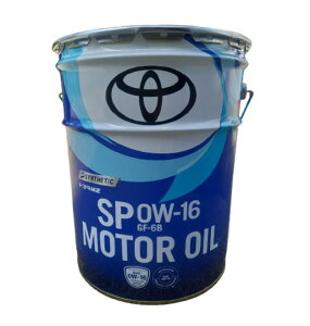 g^  SP 0W-16 20L GWIC 08880-14403 S y[ K\ԗp TOYOTA(g^) 0W16 (0888014403) (i:08880-13103)