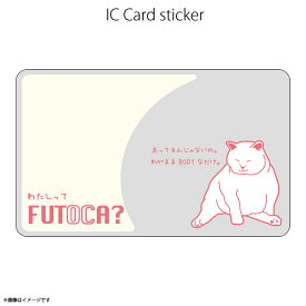 ICカードステッカー Fun ic card sticker IC31 FUTOCA?九州 ねこ 猫 ユニーク Suica PASMO 定期券 防犯 保護 シールアオトクリエイティブ
