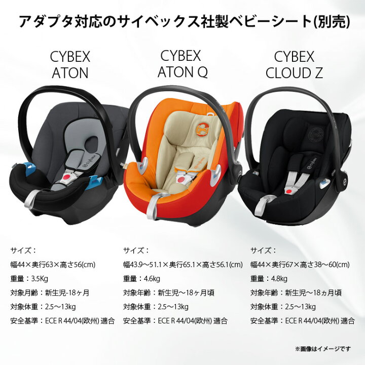 楽天市場】ベビーカー ベビーシートアダプター Cybex gb POCKIT+ ALL 