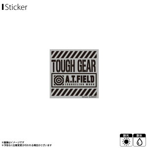 【即納】【在庫限り】エヴァンゲリオン ステッカー シール A.T.FIELD ATF-008R【1429】TOUGH GEAR 反射素材 Sサイズ EVANGELION WORK ATロゴ 鏡面 耐水 耐光ゼネラルステッカー