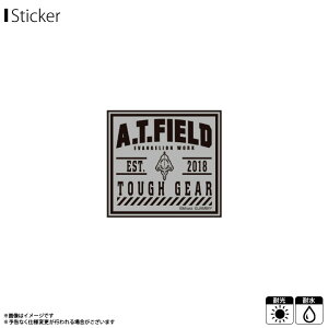 【即納】【在庫限り】エヴァンゲリオン ステッカー シール A.T.FIELD ATF-011R【1450】初号機 TOUGH GEAR 反射素材 Sサイズ EVANGELION WORK ATロゴ 鏡面 耐水 耐光ゼネラルステッカー