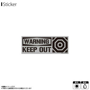 エヴァンゲリオン ステッカー シール A.T.FIELD ATF-014R【1481】WARNING KEEP OUT 反射素材 Sサイズ EVANGELION WORK ATロゴ 鏡面 耐水 耐光ゼネラルステッカー