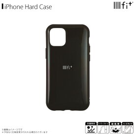iPhone12 mini ケース ハードケース 抗菌 IFT66BK【7912】IIII fit 耐衝撃 ラウンド形状 ストラップホール付き ブラックグルマンディーズ