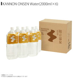 飲む温泉 温泉水 観音温泉 2L 6本入り KAN-2L-6 【1103】ペットボトル 軟水 ミネラルウォーター 天然水 国産 アルカリ源泉 ph9.5 防災 備蓄 緊急 保存滝野川自動車