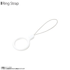 ストラップ ホールドリング リングストラップ PG-RGS02WH【4489】 スマホリング Ring Strap シリコン 紛失防止 落下防止 ホワイトPGA