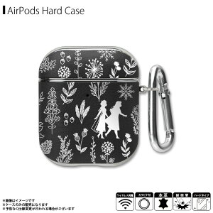 AirPods ケース レザーケース ディズニーキャラクター PG-DAPSLP03FRZ【6599】PUレザー 箔押し 耐衝撃 カラビナ付き アナと雪の女王2PGA
