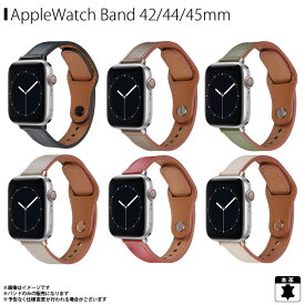 Apple Watch 45mm 44mm 42mm バンド ベルト PGWPBSW7L ピンバックル レザー 本革 細身 アップルウォッチ おしゃれ Series 8 7 6 5 4 3 2 1 SEPFJ