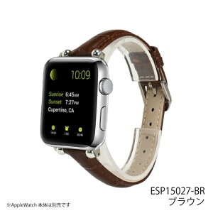 Apple Watch oh xg ESP15027 CORDA Crocodile Leather Band Belt 41mm 40mm 38mm U[ {v 11mmVVA