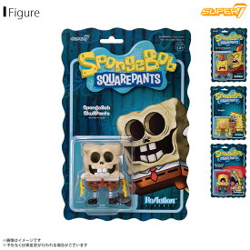 フィギュア リアクションフィギュア SpongeBob Super7 3.75インチ コレクション キャラ レトロ ホビー アメリカ雑貨 アメリカン雑貨ネバーマインド