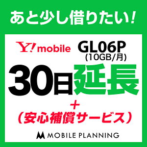 GL06P(10GB/月)_30日延長専用(+安心補償) wifiレンタル 延長申込 専用ページ 国内wifi 30日プラン