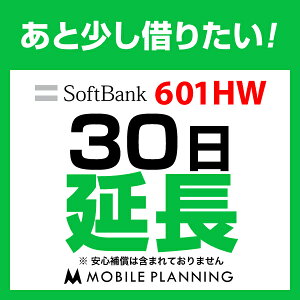 601HW_30日延長専用 wifiレンタル 延長申込 専用ページ 国内wifi 30日プラン