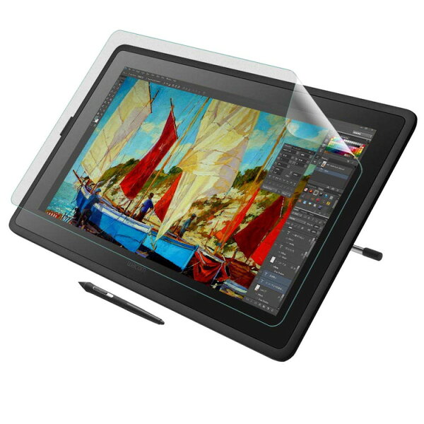 Wacom Cintiq 22 2019年モデル用 ペーパーライクフィルム ワコム ペンタブレット 保護フィルム アンチグレア 非光沢【ペン先摩耗低減/ケント紙】19WC22PLK 655