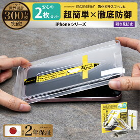 iPhone15 ガラスフィルム 保護フィルム iPhone14 13 pro Max plus iPhone12 iPhone11 iPhone8 7 XR iPhone14pro 覗き見防止 光沢 グレア モンスターフィルム EZguide ガイド枠付き アイフォン のぞき見防止 覗き防止 プライバシー保護