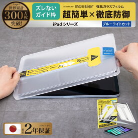 iPad フィルム ブルーライトカット iPad Air11 Air13 2025 ipad 第11世代 A16 Pro11 Pro13 10.2 (第9世代 第8世代 第7世代) Pro 11 (第4世代 第3世代 第2世代 第1世代) iPad mini7 mini6 ガラスフィルム モンスターフィルム EZguide ガイド枠