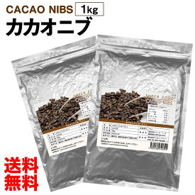 【訳あり】カカオニブ 500g×2袋セット 1kg ローストタイプ ペルー産 カカオ チップ ポリフェノール チョコレート 無添加 無着色 スーパーフード 大容量 業務用 美容 栄養 サプリ メール便 送料無料