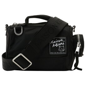 【最短翌日着】 MAISON KITSUNE メゾン キツネ NYLON MINI DUFFLE BAG バッグ ポシェット ショルダーバッグ メンズ レディース ユニセックス ブラック LW05167WQ1001