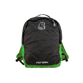 【最短翌日着】ノルディスク ニべ ポケッタブルバッグ Nordisk Nibe 12 Daypack Black/Peridot Green 133019 リュック バックパック バッグ 鞄 小型 並行輸入品 キャンプ アウトドア