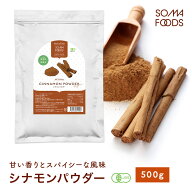 【14日20時〜★P5倍&最大10%OFF】 オーガニック セイロン シナモンパウダー 100g 500g 1Kg(500g×2袋) 有…