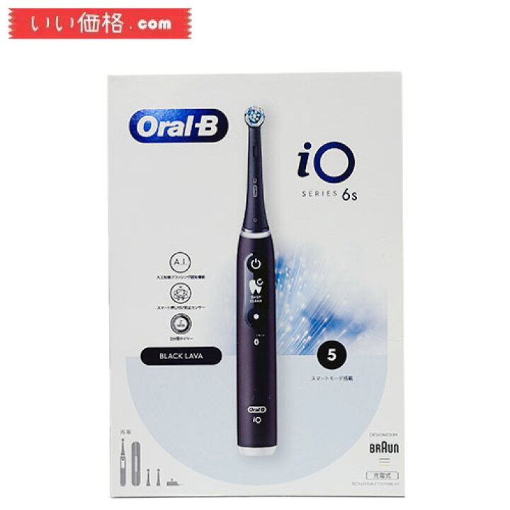 楽天市場】ブラウン オーラルB iO6S ブラックラバ 電動歯ブラシ iOM6  