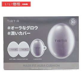 [TIRTIR] MASK FIT CUSHION SET [ティルティル] マスクフィットクッションセット (本品18g+ミニ4.5g+パフ2枚) AURA 17C PORCELAIN