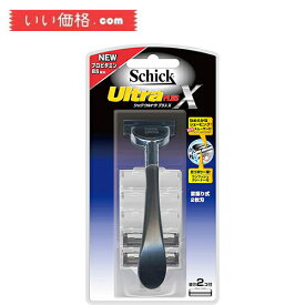 シック Schick ウルトラ プラスX ( 2枚刃) ホルダー+ 替刃2コ付 (替刃1コは本体に装着済み) "