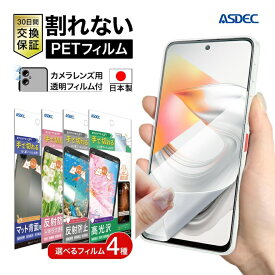 nubia S2R Z6305R 保護フィルム フィルム カメラフィルム 背面フィルム セット 平面保護 平面保護フィルム ツヤ 色鮮やか クリア 高透明 マット さらさら 割れない 日本製 ASDEC アスデック