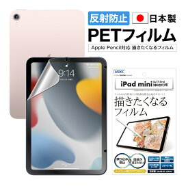 iPad mini 7 (A17 Pro) 2024年/iPad mini6 (第6世代) 2021年 アンチグレア 映り込み防止 ノングレア液晶3 タブレット 防指紋 気泡消失 フィルム カメラフィルム付 日本製 日本製 割れない 保護フィルム ASDEC アスデック