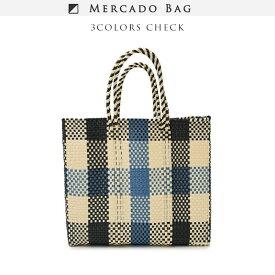 2024 MERCADO BAG 3colors check Sサイズ メルカドバッグ Blue/Cream/Black