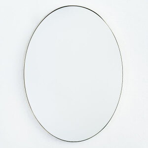 Brass oval mirror ȉ~^~[  Ǌ|