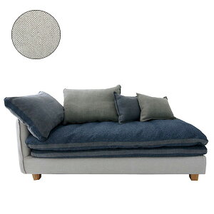片肘ソファ カバーリングソファ FUTON SOFA カウチタイプ(向かって右側カウチ) 【生地ランク:A】 【開梱設置配送】