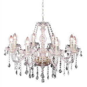 KXVfA Glass Chandelier M @0202-li-og-003-8g-sv