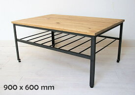 リビング ローテーブル ソファテーブル テーブル ナチュラル 木製 アイアン iron カントリー 無垢 北欧 カフェ ナチュラル モダン ローテーブルラスティックアイアン ローテーブルBridg 900×6000220-lt-RI-400-90