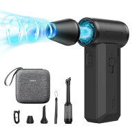 MOMAX エアダスター 電動エアダスター ブロワー 超強力 130000RPM高速回転 圧倒的な風速 無段階風量調整 …