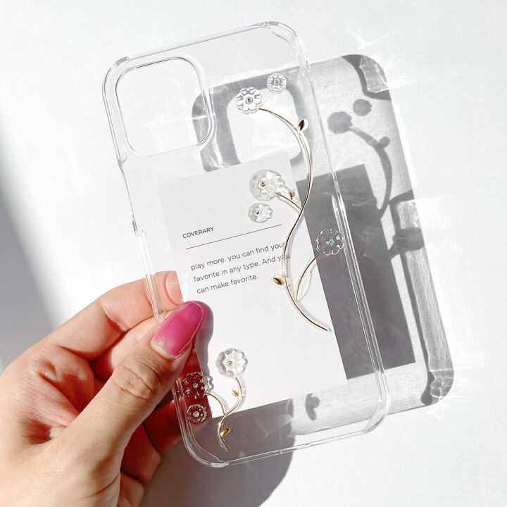 楽天市場】スマホケース クリア 可愛い レジン ハンドメイド iPhone13 