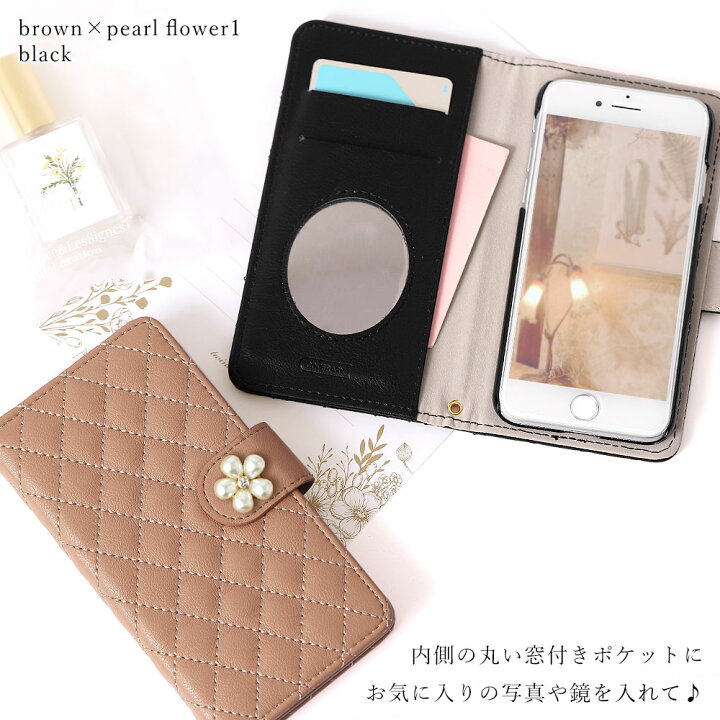 楽天市場】iPhone6s ケース 手帳型 ミラー付き 鏡 iphone6s ケース 