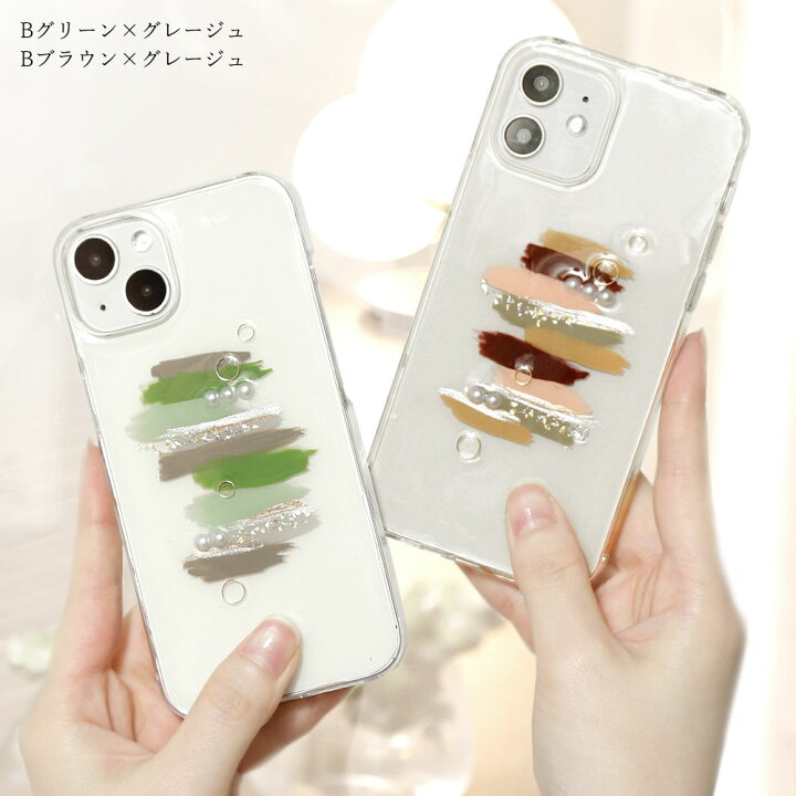 楽天市場】スマホケース クリア 可愛い レジン ハンドメイド iPhone14 