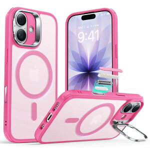 ESR iPhone 17 �P�[�X 16 15 �P�[�X iPhone 17 Pro 17 Plus 17 Pro Max �P�[�X �}�O�Z�[�t MagSafe �N���A HaloLock ���C���C�����X�[�d iPhone 16 iPhone 15 �P�[�X MagSafe�Ή� �B��X�^���h �X�}�z�P�[�X �N���A �X�^��