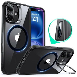 �yESR iPhone16 �P�[�X�z Magsafe iPhone 16 16Pro 16 �V���[�Y �N���A �X�^���h �P�[�X �}�O�Z�[�t HaloLock �ČRMIL�K�i SGS�F�� ���C���C�����X�[�d �X�^���h�t�� iPhone16 iPhone16Pro iPhone16ProMax iPhone16Plus